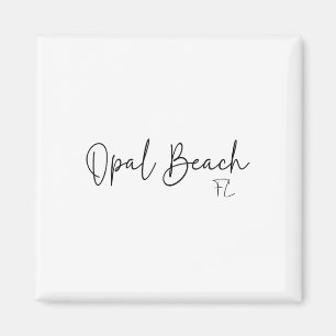 Opal Beach Florida Ca Retro Voor Mannen Vrouwen Magneet