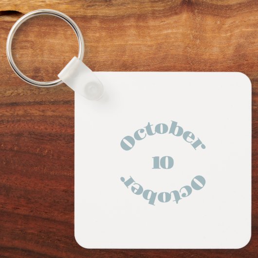 Opal Birthstone - Oktober Sleutelhanger (Voorkant)