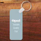 Opal Birthstone - Oktober Sleutelhanger (Achterkant)