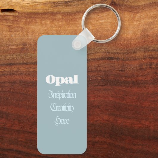 Opal Birthstone - Oktober Sleutelhanger (Achterkant)