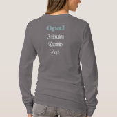 Opal Birthstone - Oktober T-shirt (Achterkant)