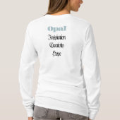 Opal Birthstone - Oktober T-shirt (Achterkant)
