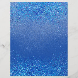 Opal Blue Shimmer Glitter Dust Scrapbook Paper