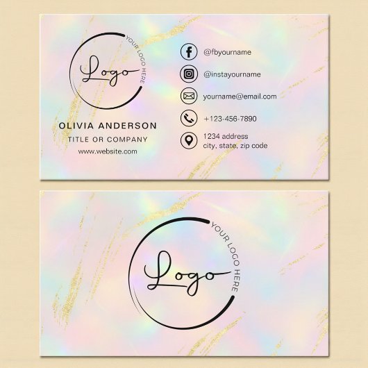 Opal Business Logo Social Media Visitekaartje