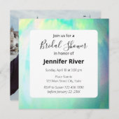 Opal Chic Elegant Modern Kaart (Voorkant / Achterkant)