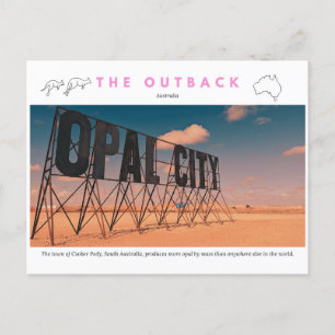 Opal City Cober Pedy bord Briefkaart