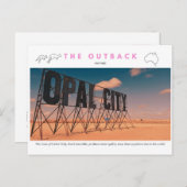 Opal City Cober Pedy bord Briefkaart (Voorkant / Achterkant)