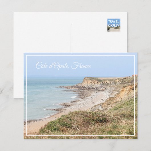 Opal Coast Turquoise Sea and Cliffs Feestdagenkaart (Voorkant / Achterkant)