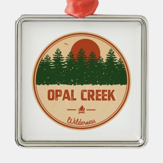 Opal Creek Wilderness Oregon Metalen Ornament (Voorkant)