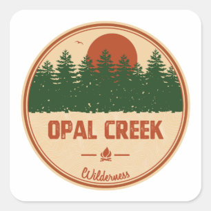 Opal Creek Wilderness Oregon Vierkante Sticker