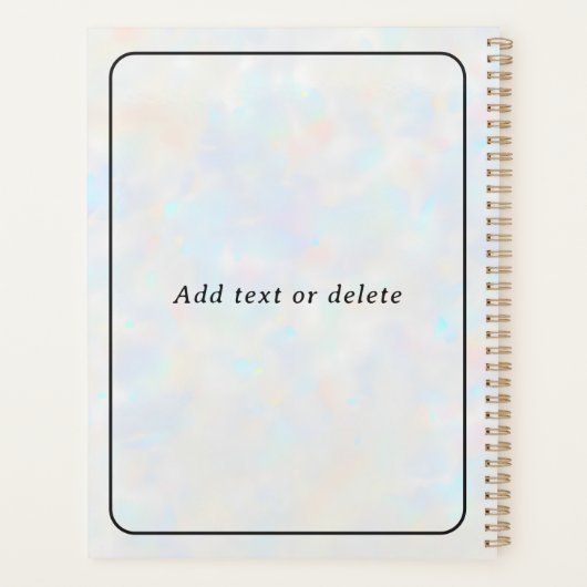 Opal  Crystal Ball Psychisch Medium Planner (Achterkant)