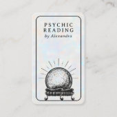 Opal Crystal Ball Psychische Medium QR-code Visitekaartje (Voorkant)