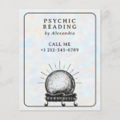 Opal Crystal Ball Psychische Medium Tarot Reader Flyer (Voorkant)