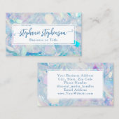 Opal Crystal Elegant Elegante Mode Moderne Vrouwen Visitekaartje (Voorkant / Achterkant)