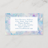 Opal Crystal Elegant Elegante Mode Moderne Vrouwen Visitekaartje (Achterkant)