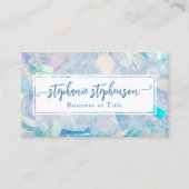 Opal Crystal Elegant Elegante Mode Moderne Vrouwen Visitekaartje (Voorkant)