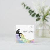 *~* Opal Crystal Woman Gold Glutter QR Vierkante Visitekaartje (Staand voorkant)