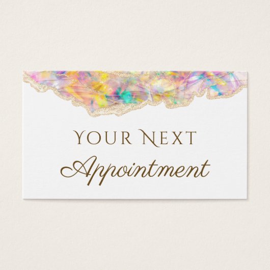 Opal Design Appointkaart Visitekaartje (Voorkant)