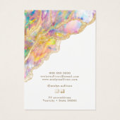 Opal design ketting display kaart (Achterkant)