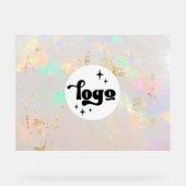 Opal Design logo Acryl Bord (Voorkant)