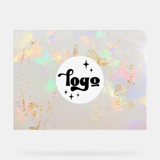 Opal Design logo Acryl Bord (Voorkant)