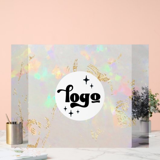 Opal Design logo Acryl Bord (Huwelijk)