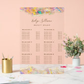 Opal Design prijslijst Acryl Bord (Huwelijk)