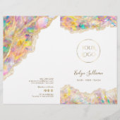 Opal design service menu brochure (Voorkant)