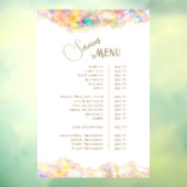 Opal Design Services Menu Raamsticker (Vel 3)