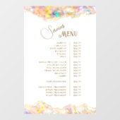 Opal Design Services Menu Raamsticker (Vel)