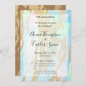 Opal Edelsteen elegant modern met gouden details I Kaart (Voorkant / Achterkant)