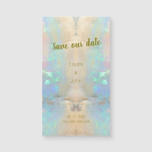 Opal Edelsteen Marmeren Patroon Bruiloft Save The 