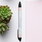 Opal Edelsteen Pastel Irides Zakelijk Zwarte Inkt Pen