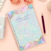 Opal Edelsteen Pastel Iridescente Zakelijke Stijl Planner