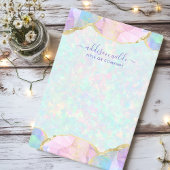 Opal Edelsteen Pastel Moderne Iridescente Zakelijk Post-it® Notes