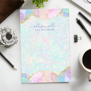 Opal Edelsteen Pastel Moderne Iriserende Zakelijk Post-it® Notes