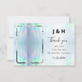 Opal Elegant Modern Foto bedankt (Voorkant)