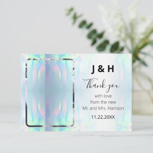 Opal Elegant Modern Foto bedankt (Staand voorkant)