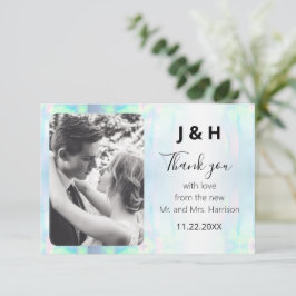 Opal Elegant Modern Foto bedankt