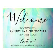 Opal Elegant Modern Welkomstteken