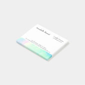 Opal elegante moderne unieke benodigdheden notitie post-it® notes (Schuin)