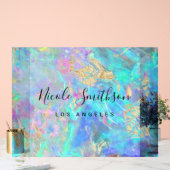 Opal en faux folie aderen ontwerp acryl bord (Huwelijk)