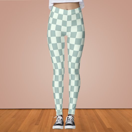 Opal en Honeydew Checkerboard Leggings