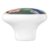 Opal Essence Papegaai Keramische Knop (Zijkant)