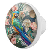 Opal Essence Papegaai Keramische Knop (Rechts)