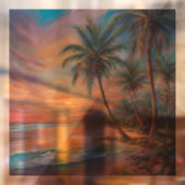 Opal Essence Tropical Island Raamsticker (Vel 2)