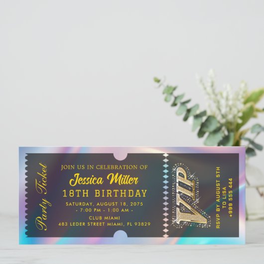 OPAL-feestkaartuitnodiging Kaart (Staand voorkant)