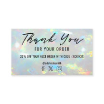 Opal Foto Dank u visitekaartje