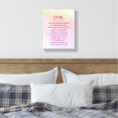 Opal geboortesteen - Oktober gedicht kunst canvas Afdruk (Insitu (Slaapkamer))