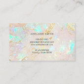 opal geïnspireerd design visitekaartje (Achterkant)
